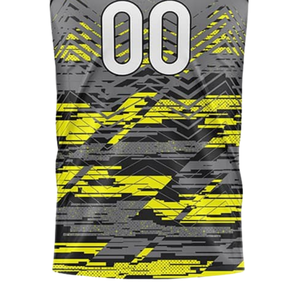 Maillot de football sans manches à capuche pour garçons Glitch 7v7, uniformes d'équipe personnalisés, impression abstraite sublimée, nom et numéro du joueur, entraînement - Product Image 5