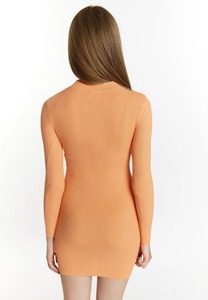 ผู้ผลิตชุดเดรสทรงเข้ารูปแบบพรีเมียม ผ้าริบ แต่งขอบ  แขนยาว  รับผลิตแบบ OEM ODM - Product Image 2