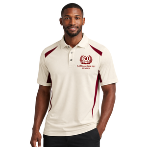 Polo DriFit Kappa Alpha Psi 50 Anni di Tradizione, Abbigliamento per Fraternità Greca, Vestibilità Atletica e Comfort per Tutto il Giorno - Product Image 1