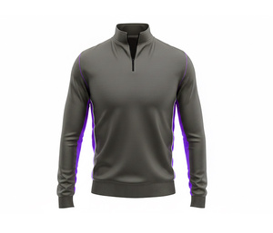 Polyester Sublimation Quarter Zip Top <b>Jacket</b> Manufacturer <b>Men</b> Women Youth Sportswear Quick Dry Team <b>Pullover</b> - Product Image 4