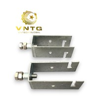 Accessoires solaires OEM/ODM du Vietnam, support en U en acier galvanisé à chaud, Pat U 30x60 pour système de montage solaire