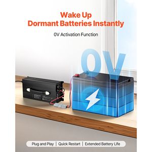 Caricabatterie al Litio 12V 60A 14.6V AC DC LiFePO4 con Ricarica Intelligente per Connettore Anderson, Indicatore LED, Attivazione 0V, 5A PC 36V - Product Image 4