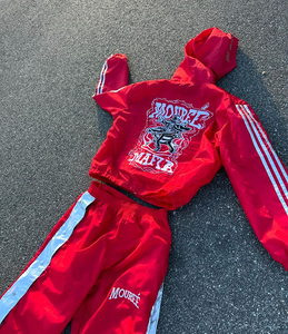 ชุดวิ่งผู้ชาย 2 ชิ้น ผ้าฝ้ายจีบระบายอากาศได้ดี ป้องกันรังสียูวี สะท้อนแสง กันลม สปอร์ตสูท รักษ์โลก สไตล์ฮิปฮอป - Product Image 6