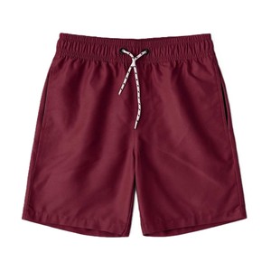 Custom <b>Men's</b> MaroonColor <b>Shorts</b> Drawstring Elastic Waist Quick Dry Casual <b>Bermuda</b> <b>Shorts</b> 100% Polyester Fabric Swim <b>Shorts</b> - Product Image 1