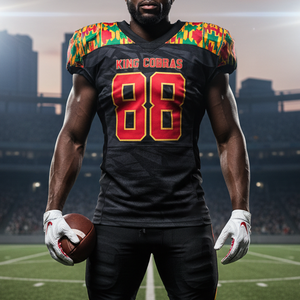 Uniforme unisexe respirant, bicolore, design sublimé personnalisable, 100 % polyester, short à séchage rapide, uniformes de football américain - Product Image 4