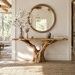 Viet Nam Supplier-Wood Console <b>Table</b> Modern <b>Narrow</b> Design Solid Wood Handmade Home Decor <b>for</b> Apartment and Hotel Use - Product Image 5