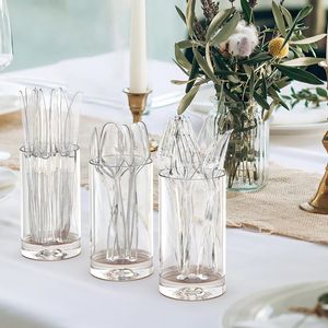 Set di 360 Posate in Plastica Trasparente Extra Resistenti, 180 Forchette e 180 Cucchiai, Resistenti al Calore, Monouso - Product Image 1