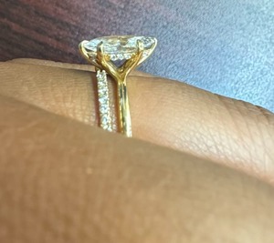 Men's Oval Cut Lab Grown Diamond Hip Hop Engagement <b>Ring</b> 14K 18K Solid Gold Luxury Classic Style IGI Certified <b>Fine</b> <b>Ring</b> - Product Image 2
