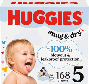 Pañales Huggies Talla 5, Pañales para Bebé Snug & Dry, Talla 5 (más de 27 lbs), 168 Unidades (6 Paquetes de 28), Embalaje Puede Variar - Product Image 6