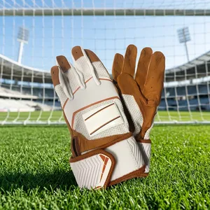 Gants de gardien de but de football, en cuir, respirants, antidérapants, avec sangle de poignet réglable, équipement de sport unisexe - Product Image 5