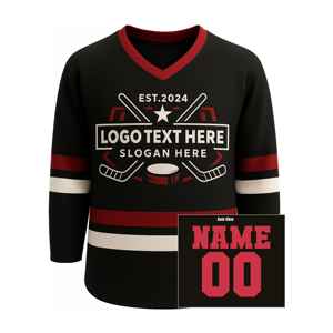 Nouveaux maillots de hockey sur glace, maillot d'équipe de hockey, maillot d'entraînement, nouveau style, maillot de hockey cousu à panneaux - Product Image 1