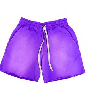 Shorts en jean unisexe délavé à l'acide style vintage avec poches, séchage rapide, pour femme, collection été 2026 - Product Image 1