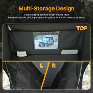 Carpa de Techo Rígida para 2-3 Personas, para Camioneta, Jeep, SUV, Camión, Camping, con Escalera para Techo de Auto - Product Image 4