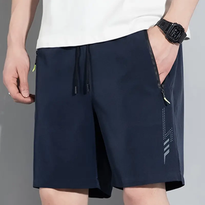 Pantalones cortos Cargo holgados informales para hombre, ropa deportiva de algodón de cintura media de secado rápido, antiarrugas, gimnasio, ejercicio, culturismo, hecho XS - Product Image 2