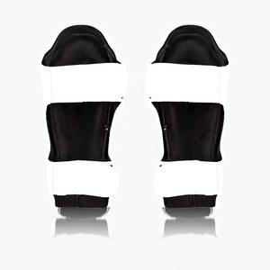 Protège-tibias en cuir véritable de qualité supérieure 100 % sur mesure, protection anti-mouches, protège-tibias blancs personnalisés, protection des pieds et des genoux - Product Image 2