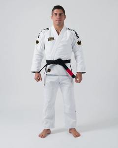 Uniforme Profesional de Artes Marciales Bjj GI Jiu Jitsu Kingz Comp 450 V6 en Blanco, Gi de Jiu Jitsu Brasileño de Alta Resistencia - Product Image 1