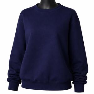 Sweat-shirt pour femme à col rond, coupe confortable, décontracté, pour tous les jours, vente en gros, en coton léger, respirant, tissu doux - Product Image 1