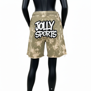 Women Premium Acid Wash <b>Fleece</b> <b>Shorts</b> 320 GSM Soft Cotton Raw Edge Embroidered Custom Logo Acid Wash women's <b>shorts</b> - Product Image 2