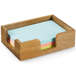 Porta Notas Adhesivas de Madera de Mango Hecho a Mano, Color Natural, para el Hogar, Notas de Estudio Personales, Porta Bloc de Notas - Product Image 6