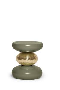 Taburete de Aluminio de Lujo de Alta Calidad en Venta, Muebles de Primera Calidad, Taburete Metálico con Acabado Dorado, Otomanas de Latón - Product Image 2