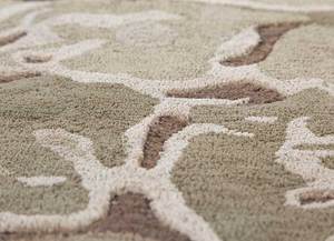 Tapis Jaipur TRA-15171 en viscose tufté à la main, à poils ras, résistant aux taches, marron bois/vert kelp irrégulier - Product Image 4