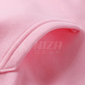 <b>Pink</b> Hooded <b>Sweatshirt</b> Unisex Fleece Casual Wear With Front Pocket Regular Fit Autumn Style Made in Pakistan - Product Image 3