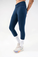 Conjuntos de Leggings y Sujetador de Yoga para Hombre Personalizables de Alta Calidad, Tallas Grandes, con Detalle de Cinturón a Rayas, Cintura Alta, 2 Piezas, Transpirables, Teñidos