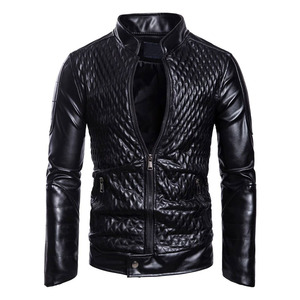 Chaqueta de cuero genuino para hombre, diseño personalizado, estilo casual, con cremallera, alta calidad, nueva colección, piel de oveja. - Product Image 3