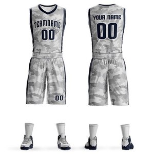 Conjunto de Uniforme de Baloncesto Personalizado con Estampado por Transferencia de Calor, Parte Delantera Sólida, 100% Poliéster, Jersey sin Mangas y Pantalones Cortos de Secado Rápido y Antibacterianos - Product Image 5