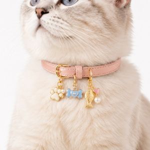 Custom Pet Collar Charm with Enamel Paw Heart Fish Design Personalized Engraved Dog <b>Cat</b> Collar Accessories - Product Image 2