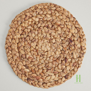 BEST WHOLESALE Premium Quality <b>Round</b> Water Hyacinth Woven Placemats Handmade Decorative Dining <b>Table</b> <b>Mats</b> Set - Product Image 5