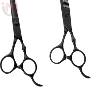 กรรไกรตัดผมกรรไกรเล็มผมแบบแบนใบมีดสแตนเลสคม - Product Image 3