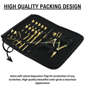 Kit d'outils d'extension de cheveux Micro perle sertissage et dissolvant pince Crochet crochet tirant boucle ciseaux doigt coudre dans les aiguilles et les clips - Product Image 6