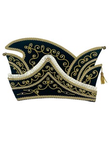 Venta Directa de Fábrica, Sombrero de Carnaval con Adornos Plateados, Sombrero de Disfraz de Carnaval Real Bordado Personalizado, Sombrero de Príncipe - Product Image 2