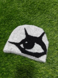 Mohair Beanie Outdoor Custom High Quality Beanies Keep Warm Skull Fisherman Winter Street Wear Mohair Beanie <b>Hat</b> Custom logo - Product Image 4