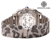 Montre Hip Hop en Diamant Moissanite Étanche, Montre Automatique de Luxe en Acier Inoxydable, Montre à la Mode Disponible à un Prix Premium