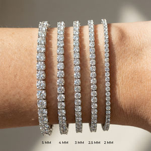 Bracelet Tennis en Or Massif 14K avec Diamants Naturels Taille Brillant Certifiés G VS Clarity Sertis à Griffes - Product Image 5