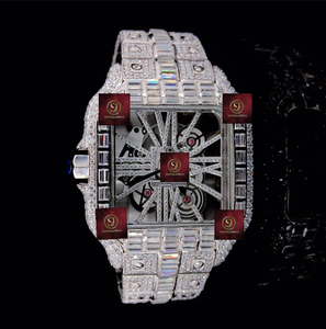 Luxury Mechanical Watch Stainless Steel Square <b>Case</b> 43mm Analog Dial Hollow Design Unisex Fashion High Quality Alarm 3BAR <b>Water</b> - Product Image 1