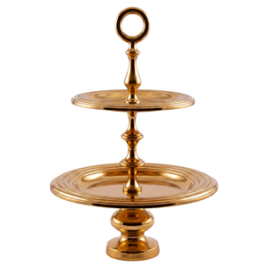 Flower Design Stainless Steel Cake Stand Rectangle Shape Reusable Hand Wash Only Dessert Displays for Celebrations Cake Stand - Product Image 5