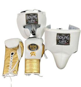 Ensemble de sparring de boxe professionnel de haute qualité, sans boxe il n'y a pas de vie, équipement de protection en cuir de vachette pour l'entraînement au combat, unisexe - Product Image 2