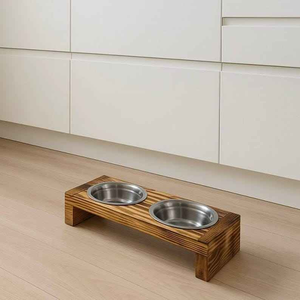 Nuevo Diseño de Comedero para Perros de Madera, Comedero Elevado para Mascotas de Acero Inoxidable, Seguro para Alimentos, Comedero para Mascotas de Alta Calidad, Comedero para Gatos - Product Image 2
