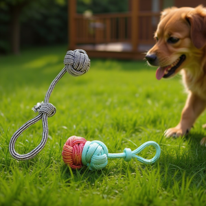 Pelota de Juguete con Cuerda Yommy de 35cm, 80-85g, para Mascotas - Product Image 3
