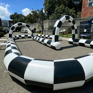 Piste de course gonflable géante pour karting en plein air, piste de course gonflable Didi Car, piste de course de Zorb Ball à vendre - Product Image 1