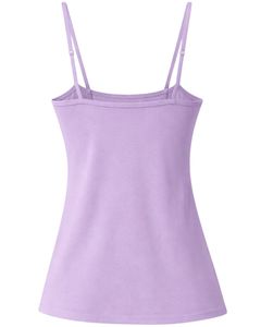 Débardeur Camisole Femme Lavande Ajustable à Bretelles, Coupe Slim, Extensible, Décontracté, Basique, Été, Doux et Confortable pour le Quotidien - Product Image 6