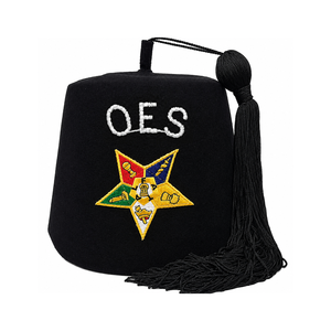 Masonic Order of Eastern Star Fez Custom 3D Embroidery Waterproof Casual Ceremonial Headwear - Product Image 1