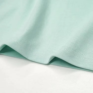 T-shirts pour hommes en coton imprimés sur mesure, coupe ample, couleur unie, noirs, pour l'été – Vente en gros - Product Image 6