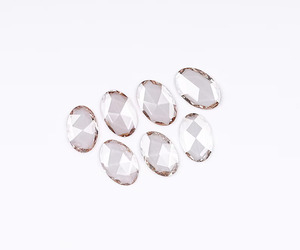5.31 TCW <b>Champagne</b> Lab Grown Laser Drilled Fancy Color <b>Rose</b> Cut Oval Diamond Engagement Ring OM GEMS - Product Image 5