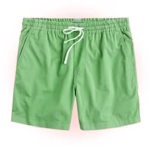 Shorts Bermuda Homme Rose Uni en Polyester Oxford, Taille Mi-Haute Élastique, Style Décontracté, Séchage Rapide, Logo Avant - Product Image 5