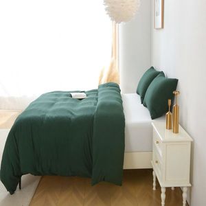 Set Copripiumino Queen con Motivo a Caratteri e 2 Federe - Set Biancheria da Letto Tinta Unita 3 Pezzi (Misura Queen) - Product Image 3