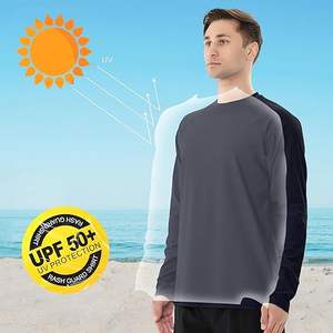 Camiseta de Protección Solar (Rash Guard) Estampada de Alta Calidad al Por Mayor, con Mangas Largas, para Hombre, Precio Más Bajo, Superventas - Product Image 3
